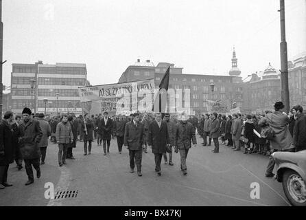 Jan Palach, commémoration, Ostrava Banque D'Images