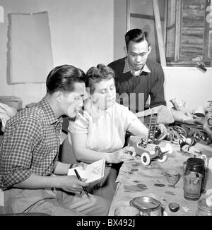 L'animation, les cinéastes vietnamiens, de l'apprentissage Banque D'Images