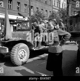 La DEUXIÈME GUERRE MONDIALE,-de Bohême et Moravie, Prague, 6 mai 1945, libération Banque D'Images