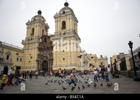 Monastère de Saint François le Convento de San Francisco. Lima, Pérou. Banque D'Images