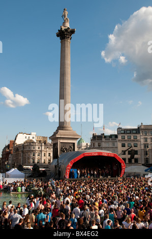 Gay Pride 2010, Trafalgar Square, Londres, UK Banque D'Images