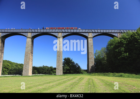 Aqueduc de Pontcysyllte, site du patrimoine mondial, près de Wrexham et Llangollen, nord du Pays de Galles, Royaume-Uni Banque D'Images