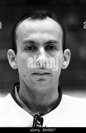 L'équipe tchécoslovaque Vladimir joueur Nadrchal, janvier 1968. Photo/CTK Jiri Krulis Banque D'Images