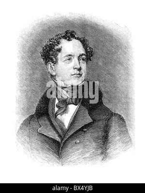 Thomas Moore (28 mai 1779 - 25 février 1852) était un poète, chanteur, auteur-compositeur, et artiste du spectacle Banque D'Images