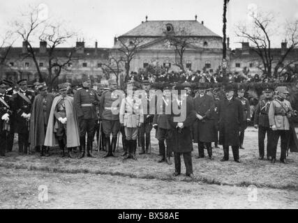 La Tchécoslovaquie le 4 mai 1924. Cinquième anniversaire de la mort tragique de Milan Rastislav Stefanik. Banque D'Images