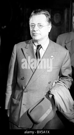 La Tchécoslovaquie, Prague - 1949. Secrétaire Général du Parti Communiste Italien Palmiro Togliatti. CTK Photo Vintage Banque D'Images