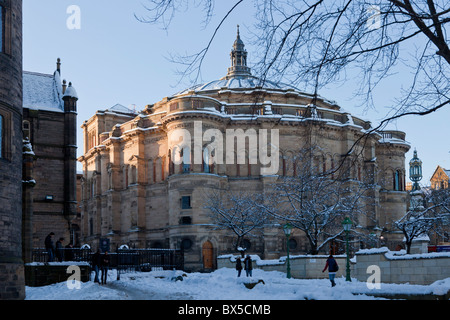 Université d'Édimbourg McEwan Hall dans la neige Banque D'Images