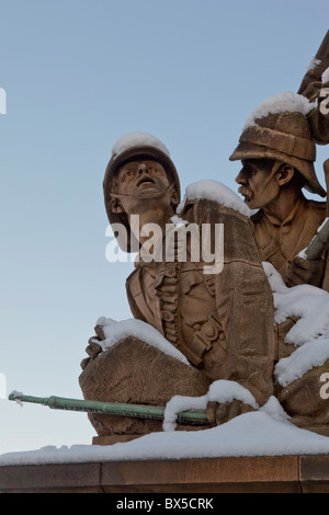 King's Own Scottish Borderers (le régiment d'Édimbourg) Memorial, North Bridge, Edinburgh, Ecosse Banque D'Images