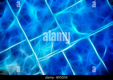 Abstract background blue fractal rendues numériquement. Bon en tant que papier peint ou toile de fond. Banque D'Images