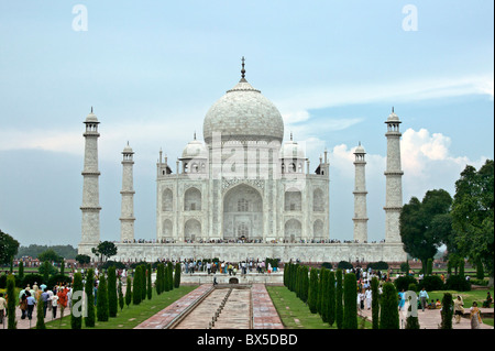 Le Taj Mahal, à Agra, Rajasthan, Inde Banque D'Images