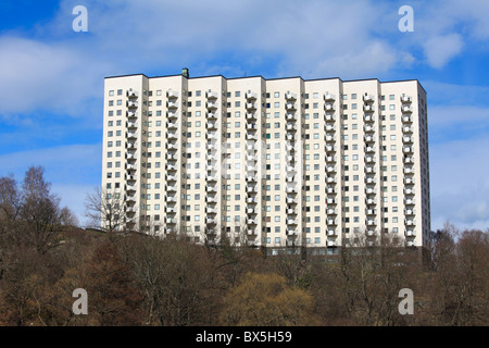 Bloc d'appartement à Stockholm, Suède Banque D'Images