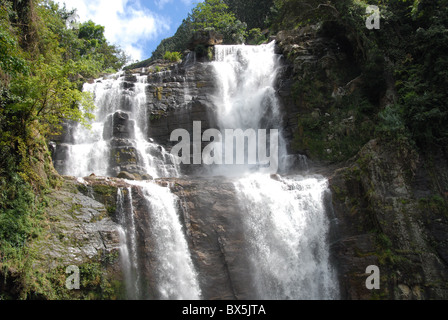 Ramboda Falls, Nuwara Eliya, Hill Country, Sri Lanka, Asie Banque D'Images