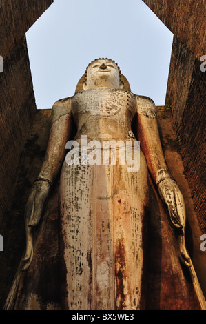 Wat Mahathat, Sukhothai Historical Park (Muangkao), UNESCO World Heritage Site, Sukhothai, Thaïlande, Asie du Sud, Asie Banque D'Images