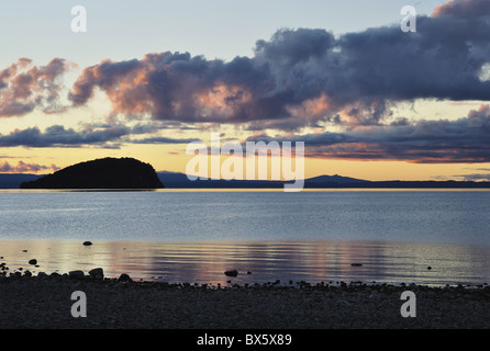 Le lac Taupo, île du Nord, Waikato, Nouvelle-Zélande, Pacifique Banque D'Images