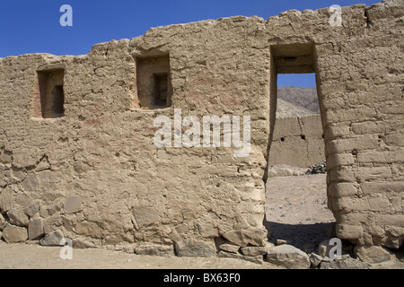 Les ruines Inca Tambo Colorado près de la ville de Pisco, Ica, Pérou, Amérique du Sud Banque D'Images