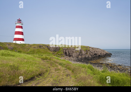 Phare de l'île Brier, Nova Scotia, Canada, Amérique du Nord Banque D'Images