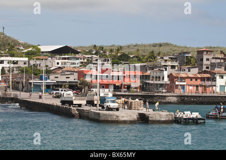 Puerto Baquerizo Moreno, capitale de l'Ile San Cristobal, Galapagos, îles Galapagos, site du patrimoine mondial de l'UNESCO, de l'Équateur Banque D'Images