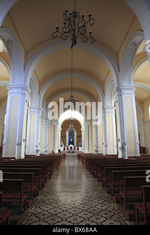 L'intérieur, la cathédrale de Granada, parc Colon, Park Central, Granada, Nicaragua, Amérique Centrale Banque D'Images