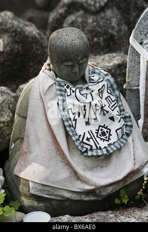 Jizo est un dieu Shinto qui s'occupe de l'âme des enfants morts, Kyoto, Japon, Asie Banque D'Images