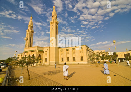 Mosquée centrale de Nouakchott, Mauritanie, Afrique Banque D'Images