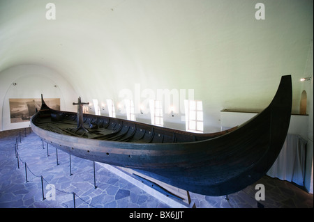 Bateau Viking Gokstad excavée de Oslofjord, Vikingskipshuset (Viking Ship Museum), Oslo, Norway, Scandinavia, Europe Banque D'Images