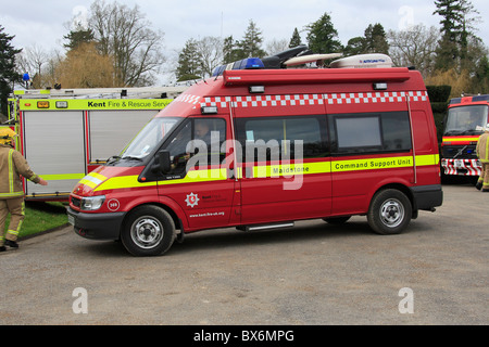 L'unité de commande la Brigade d'incendie de Kent Banque D'Images