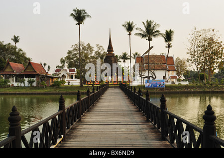 Wat Tra Phang Thong, le parc historique de Sukhothai (Muangkao), UNESCO World Heritage Site, Sukhothai, Thaïlande, Asie Banque D'Images