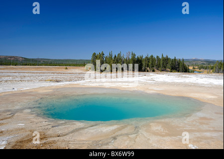Excelsior geyser, le Parc National de Yellowstone, Wyoming, USA Banque D'Images
