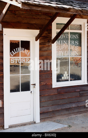 Ancien magasin de mineur. Parc d'état historique de Columbia, Columbia, du comté de Tuolumne, Californie, États-Unis. Banque D'Images