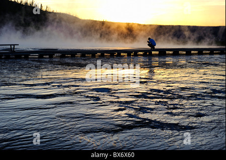 Grand Prismatic Spring, Yellowstone National Park, Wyoming, USA Banque D'Images