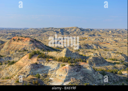 Peint Canyon, Parc National Theodore Roosevelt (Unité Sud), Dakota du Nord, USA Banque D'Images