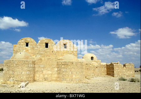 Ruines de Qasr Amra, un 8e siècle château musulman dans le désert, la Jordanie. Banque D'Images