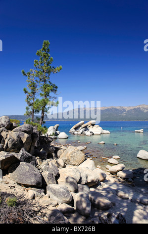 États-unis, Californie/Nevada, Lake Tahoe, parc d'État Sand Harbor Banque D'Images