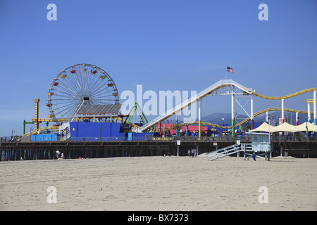 La jetée de Santa Monica, Santa Monica, Los Angeles, Californie, États-Unis d'Amérique, Amérique du Nord Banque D'Images