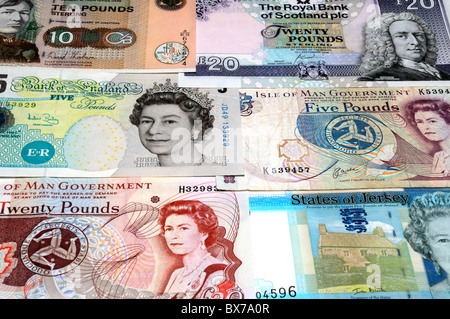 Billets de UK. Banque D'Images