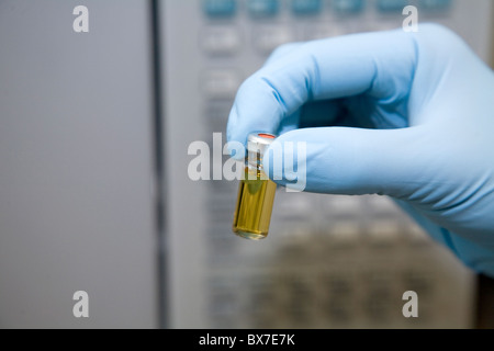 Laboratoire de chimie, l'analyse de l'ADN, Essen, Allemagne Banque D'Images