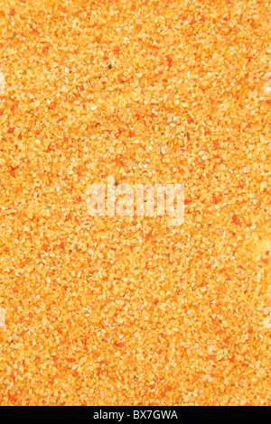 Extreme close up de sable décoratives colorées. Banque D'Images