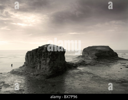 Saltwick Nab près de Whitby, North Yorkshire Angleterre Banque D'Images