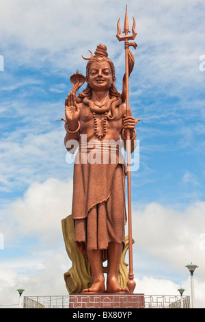 Statue géante du dieu hindou Shiva à Grand Bassin Afrique Maurice Banque D'Images