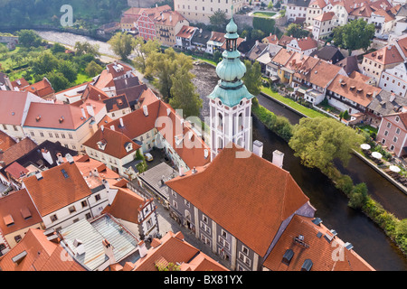 Ville historique tchèque Cesky Krumlov est enrôlé dans l'UNESCO Banque D'Images