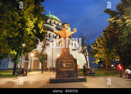 Cathédrale de Saint Sava, Belgrade Serbie Banque D'Images