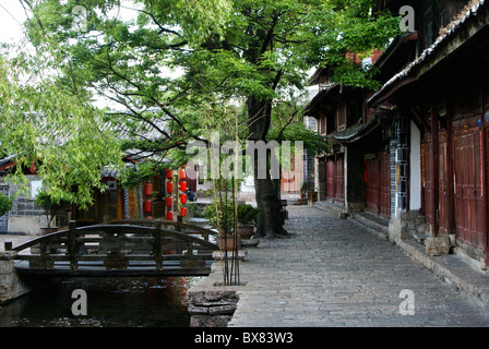 La vieille ville de Lijiang (Dayan), Yunnan, Chine Banque D'Images