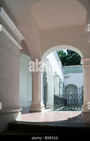 Détails de l'architecture coloniale espagnole à l'intérieur des bâtiments, Oaxaca, Mexique Banque D'Images