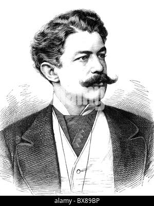 Herbert, Prince von Bismarck, 28.12.1849 - 18.9.1904, politicien allemand, portrait, gravure sur bois après dessin, publié en 1878, Banque D'Images