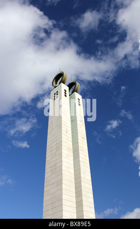 Mémorial de la révolution, le Parque Eduardo VII, Lisbonne, Portugal Banque D'Images