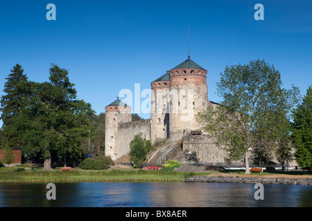 Château d'Olavinlinna, Savonlinna, Finlande Banque D'Images