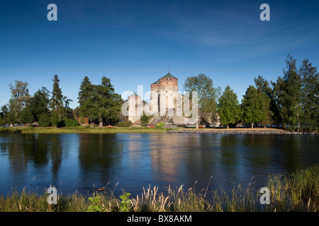 Château d'Olavinlinna, Savonlinna, Finlande Banque D'Images