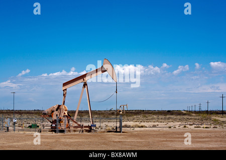 Le Midland Odessa/partie de l'ouest du Texas, fournit encore une grande partie de la France avec de l'huile. Banque D'Images