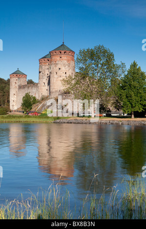 Château d'Olavinlinna, Savonlinna, Finlande Banque D'Images