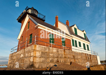 Rockland Breakwater Light, Rockland, Maine, USA Banque D'Images